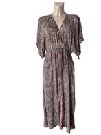 Sissel Edelbo maxi jurk One Size, Kleding | Dames, Maat 38/40 (M), Bruin, Ophalen of Verzenden, Zo goed als nieuw