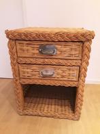 Vintage rotan ladekast, Huis en Inrichting, Kasten | Ladekasten, Ophalen, 50 tot 100 cm, Zo goed als nieuw, Minder dan 100 cm