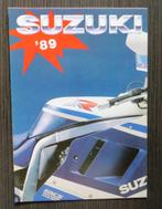 Folder Suzuki '89 programma + prijslijst (NL) - GSX-R 1100, Motoren, Handleidingen en Instructieboekjes, Verzenden, Suzuki