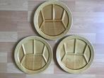 3 vintage fondue borden. Ternana otricoli ceramic., Huis en Inrichting, Ophalen of Verzenden, Zo goed als nieuw