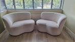 2x WOOOD fauteuil Stone - bouclé crème, Huis en Inrichting, 75 tot 100 cm, Ophalen of Verzenden, Zo goed als nieuw, 75 tot 100 cm