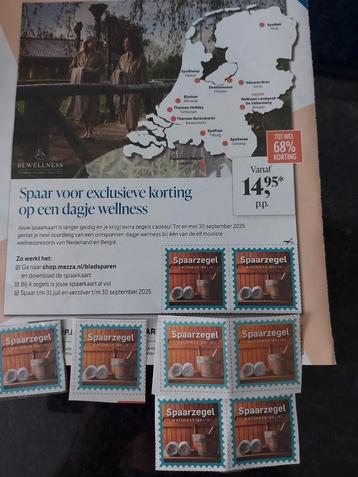 8 kranten spaarzegels voor een dagje Wellness met korting  beschikbaar voor biedingen