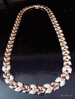 Paolo Dorelli Goud Vergulde Ketting + heldere AA1Zirkonia's, Verzenden, Met hanger, Nieuw, Goud