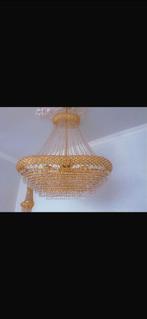 Swarovski Kroonluchter Zo Goed Als Nieuw met bladgoud, Huis en Inrichting, Lampen | Kroonluchters, Ophalen of Verzenden, Zo goed als nieuw