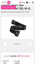 Garmin HRM 200, M-XL, Sport en Fitness, Hartslagmeters, Verzenden, Nieuw, Garmin
