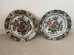 Twee Vintage Wandborden Delft Polychroom, Antiek en Kunst, Verzenden