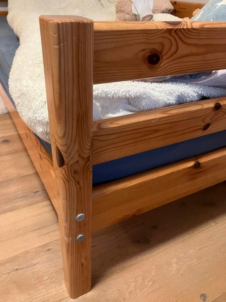 Flexa grenen eenpersoonsbed 200x90, Huis en Inrichting, Slaapkamer | Bedden, Zo goed als nieuw, Eenpersoons, 90 cm, 200 cm, Hout