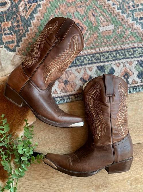 Go West cowboylaarzen 37 western boots bohemian laarzen, Kleding | Dames, Schoenen, Zo goed als nieuw, Hoge laarzen, Bruin, Ophalen of Verzenden