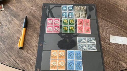 #156 Setje blokjes van 4 oudere Nederlandse zegels, Postzegels en Munten, Postzegels | Nederland, Ophalen of Verzenden