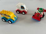 Duplo bus auto racewagen, Kinderen en Baby's, Speelgoed | Duplo en Lego, Ophalen, Zo goed als nieuw, Complete set, Duplo