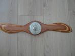Vintage barometer in houten propeller, Ophalen of Verzenden, Gebruikt, Barometer