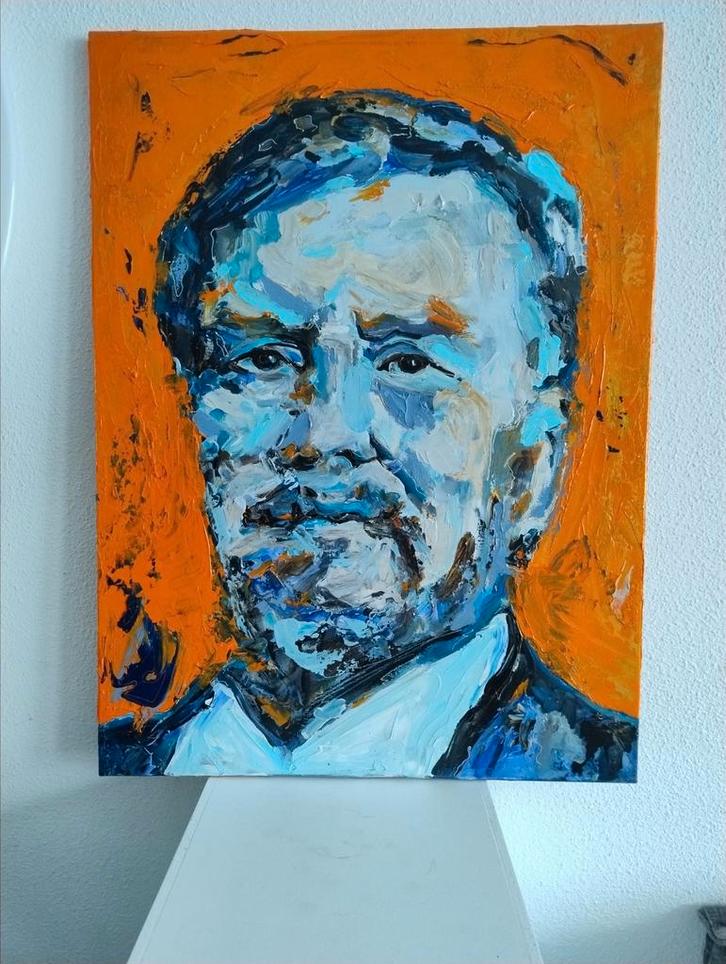 Portret Koning ~ Willem Alexander ~ schilder kunst ~ atelier, Huis en Inrichting, Woonaccessoires | Schilderijen, Tekeningen en Foto's