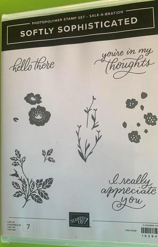 Softly Sophisticated Stempelset Stampin Up NIEUW, Ophalen of Verzenden, Nieuw, Clearstamp