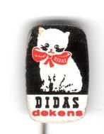 Speldje DIDAS DEKENS WITTE POES KAT (A8), Verzenden, Gebruikt, Overige onderwerpen