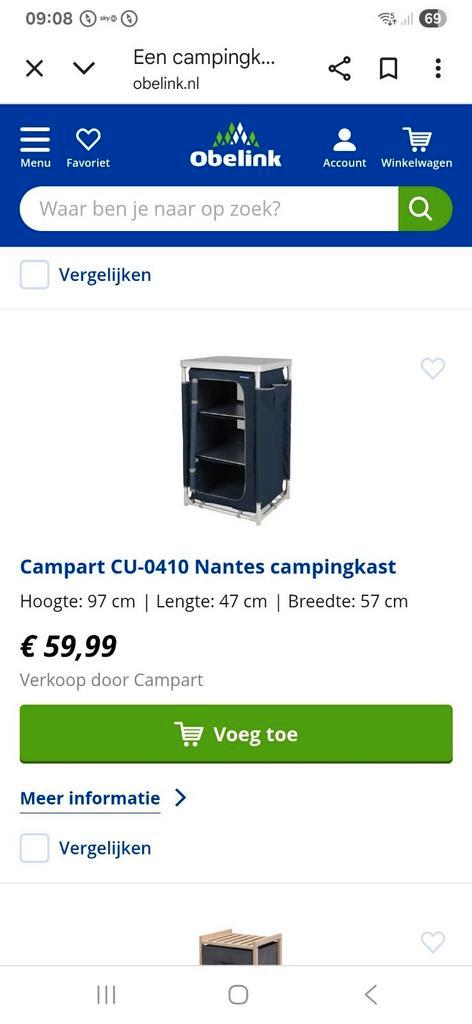 Kampeer kastje van WSTB, Caravans en Kamperen, Kampeermeubelen, Zo goed als nieuw, Campingkast, Ophalen of Verzenden