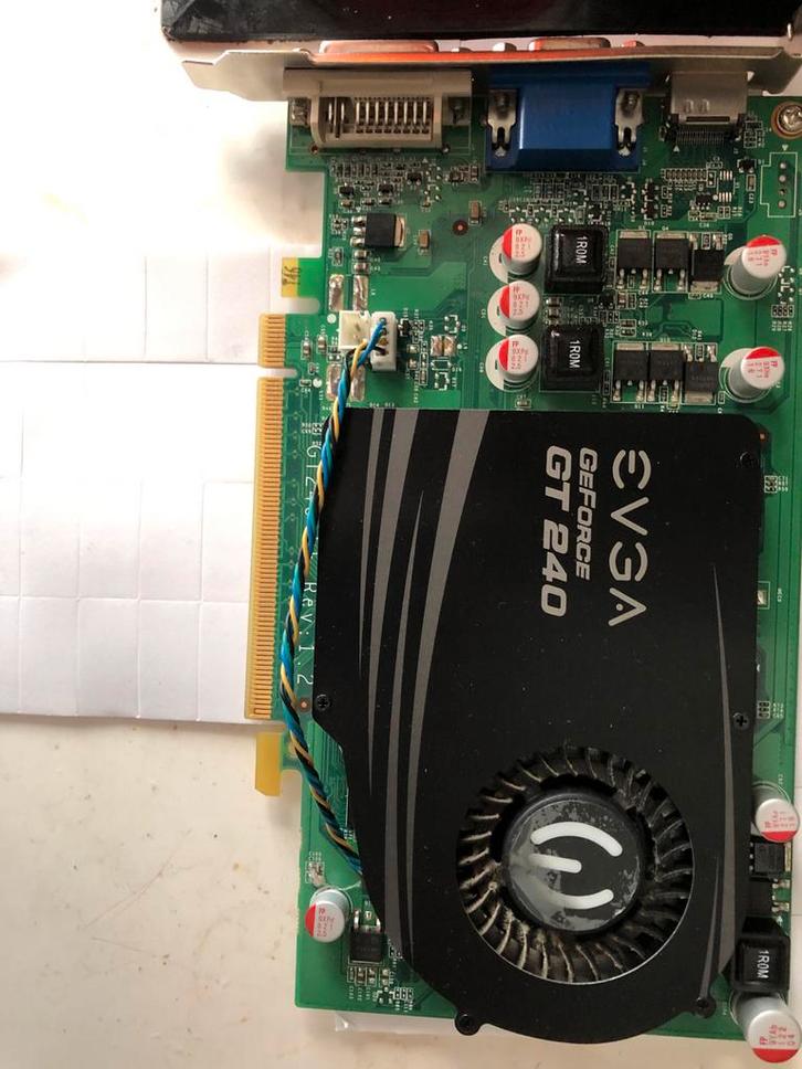 EVGA GeForce GT 240 Grafische Kaart, Computers en Software, Videokaarten, Gebruikt, Nvidia, PCI-Express 2.0, GDDR3, DVI, Ophalen of Verzenden