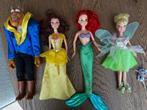 Disney poppen Belle en het Beest, Ariel, Tinkelbel, Ophalen of Verzenden, Gebruikt, Overige typen
