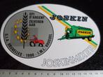 2x sticker joskin joskinmixer zilveren aar 1990 iwl brussel, Verzenden, Zo goed als nieuw, Bedrijf of Vereniging