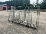 Rolcontainers, 4 stuks, rolkarren, rolcontainer, rol, 100 liter of meer, Ophalen, Gebruikt, Transportkar
