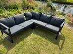 Loungeset zwart, Tuin en Terras, Tuinsets en Loungesets, Ophalen, Gebruikt, 6 zitplaatsen, Aluminium