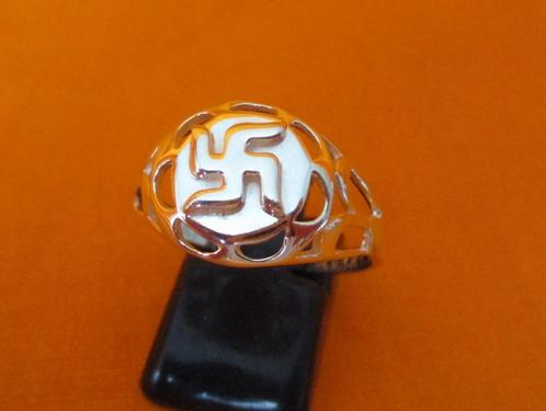 Religieuze ring (Hindoeïsme, Boeddhisme), Ø 20,6 mm, zilver, Verzamelen, Religie, Nieuw, Sieraad, Verzenden