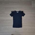 Name it shirt t-shirt blauw ruffle mouw rib mt 104, Kinderen en Baby's, Kinderkleding | Maat 104, Ophalen of Verzenden, Meisje