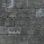 Antieke getrommelde Straatsteen - Antraciet - 21x10,5x6cm, Tuin en Terras, Bielzen en Borders, Ophalen of Verzenden, Zo goed als nieuw