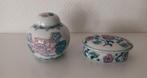 2 porseleinen Chinese potjes, Antiek en Kunst, Ophalen of Verzenden