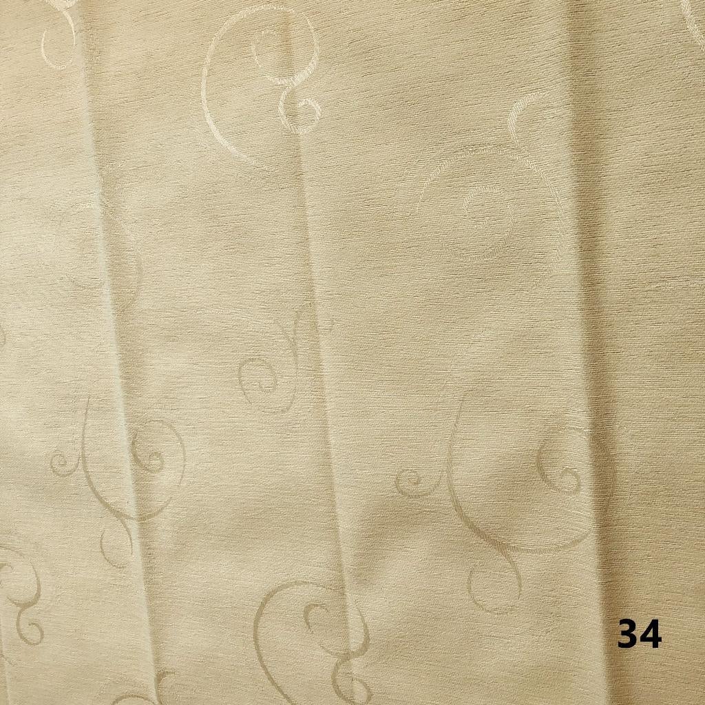 Lap stof HH Velvet 1 - 140 x 110 cm gordijnstof zand geel, Geel, Ophalen of Verzenden, Zo goed als nieuw, 30 tot 120 cm