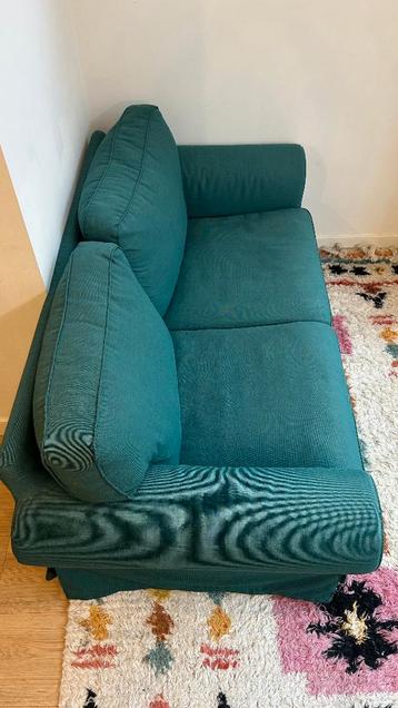 IKEA EKTORP 2-zits bank groen in goede staat - afbeelding 2