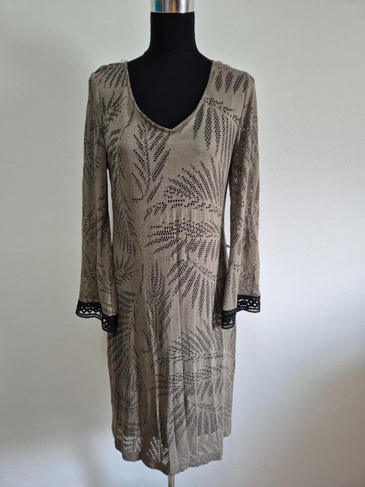 J341 - Groene Ana Alcazar jurk maat 40 (1), Kleding | Dames, Jurken, Ophalen of Verzenden