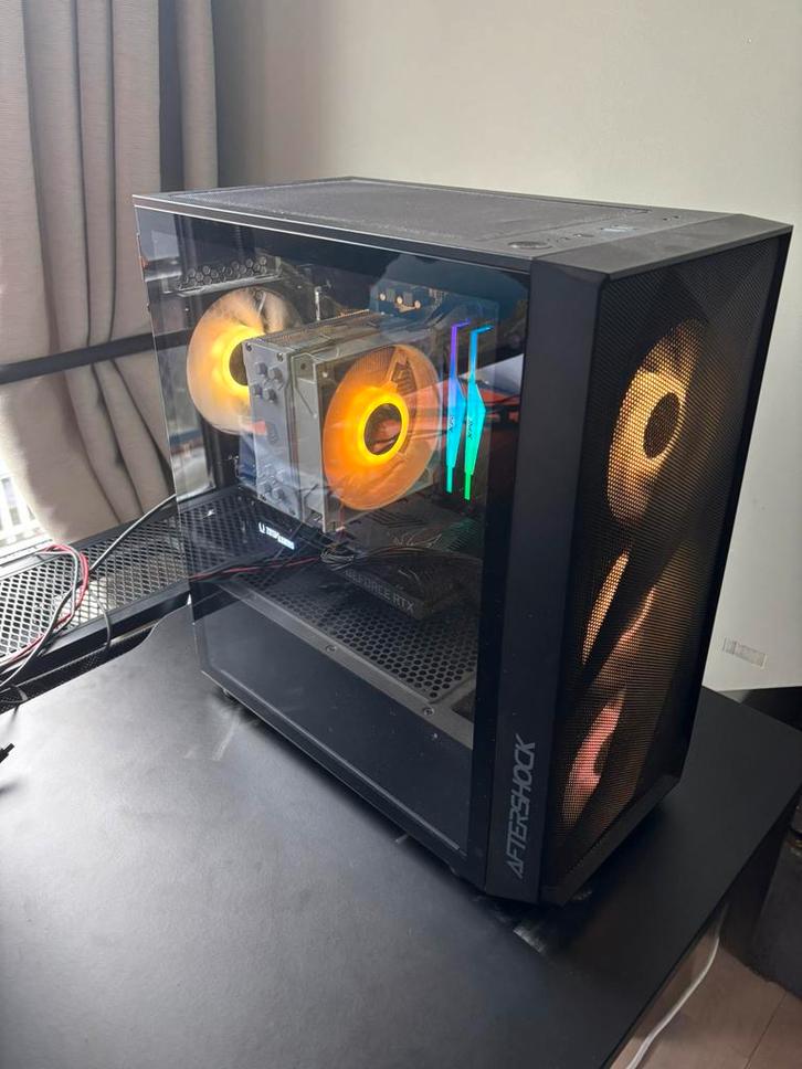 Gaming PC- Prebuilt Aftershock (R5 3600 + RTX 3060Ti), Computers en Software, Desktop Pc's, Zo goed als nieuw, 4 Ghz of meer, SSD