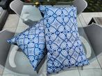 Mondiart kussens set delftsblauw met verlours, Ophalen of Verzenden, Nieuw, Blauw, Rechthoekig