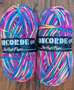 Concorde Garen - Neon Regenboog - 2 Bollen, Hobby en Vrije tijd, Ophalen of Verzenden, Nieuw, Breien of Haken, Wol of Garen