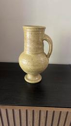 Beige aardewerken kruikvaas – vintage look, Ophalen of Verzenden