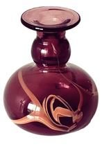 VINTAGE  PAARSE MURANO GLAZEN  VAAS, Ophalen of Verzenden