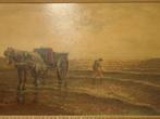 schilderij schelpenvisser, Antiek en Kunst, Ophalen