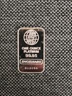 Engelhard 1 oz platina baar EMC globe super zeldzaam <250, Ophalen of Verzenden, Platina
