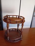 Antiek theetafeltje op wieltjes, Huis en Inrichting, Ophalen, Gebruikt, Minder dan 50 cm, Tafelblad