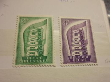 Belgie.   Postfrisse Europa 1956.   beschikbaar voor biedingen