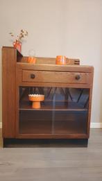 Prachtig art deco Amsterdamse school pronkstuk, Huis en Inrichting, Kasten | Vitrinekasten, Eikenhout, Art deco, Onbekend, Zo goed als nieuw