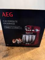 AEG Keukenmixer - Robot - Rood - Prima staat - Spotprijs, 4 liter of meer, Ophalen of Verzenden, Zo goed als nieuw, 3 snelheden of meer