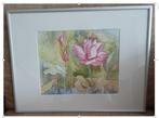Aquarel in aluminium lijst, Ophalen