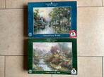 2 puzzels 1000 stukjes Thomas Kinkade samen € 12, Hobby en Vrije tijd, Denksport en Puzzels, Ophalen of Verzenden, 500 t/m 1500 stukjes