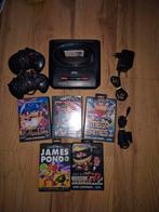 Sega 16 bit met spellen, Spelcomputers en Games, Spelcomputers | Sega, Ophalen of Verzenden, Zo goed als nieuw, Met 2 controllers
