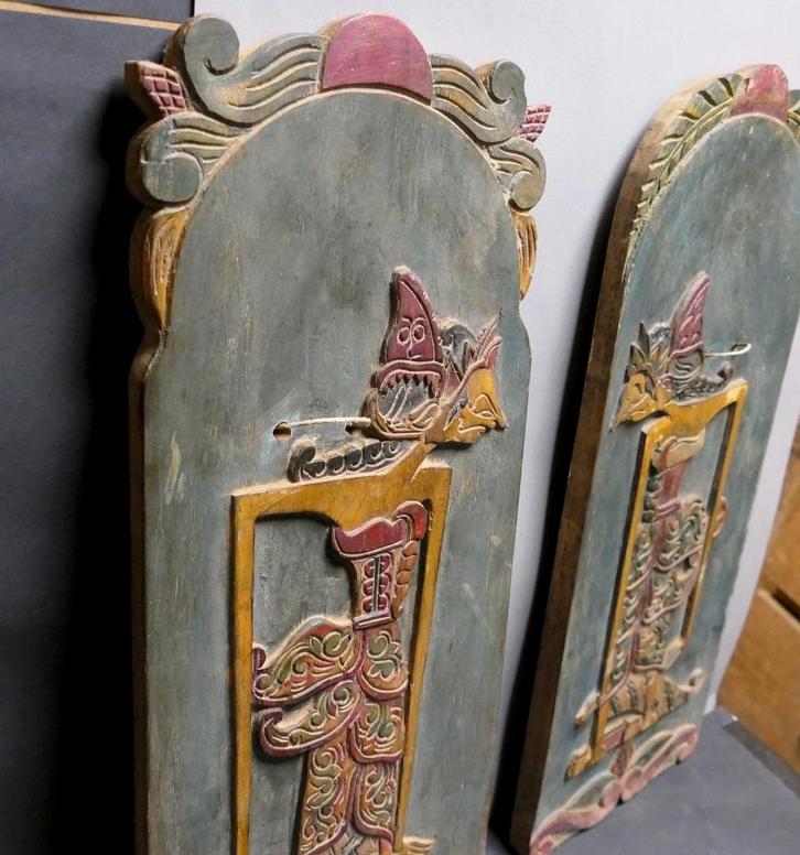 Keris houder Blawong Wayang BX3 hout kris beeld kunst Java, Antiek en Kunst, Kunst | Niet-Westerse kunst, Ophalen of Verzenden