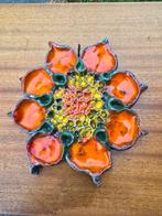 Vintage Fat lava wanddecoratie bloem keramiek., Ophalen of Verzenden