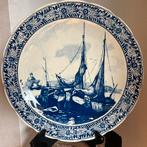 41 cm delftsblauw wandbord zeilboten kotters Chemkefa, Ophalen of Verzenden