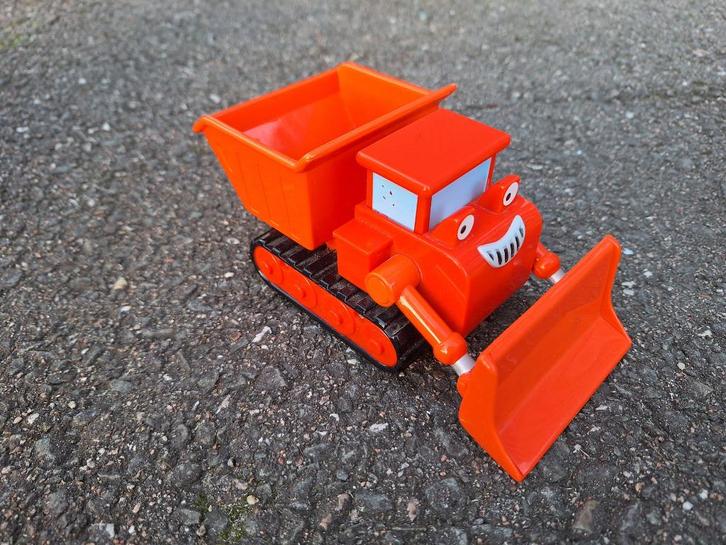 Bob de Bouwer Muck - rode bulldozer, Kinderen en Baby's, Speelgoed | Speelgoedvoertuigen, Zo goed als nieuw, Ophalen of Verzenden