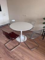 Ikea eethoek tafel + 3 stoelen (Docksta & Tobias), Ophalen, 50 tot 100 cm, Zo goed als nieuw, Vijf personen of meer